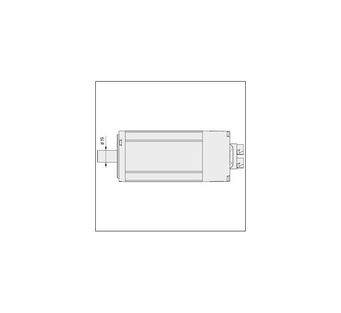 Motor SE 80-350-5-55-R, similar al RAL 9006 aluminio