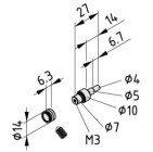 Perno 8 D6 c zincado