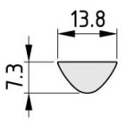 Perfil tuerca 8 St inoxidable 2