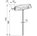 Llave Allen en T SW4 2