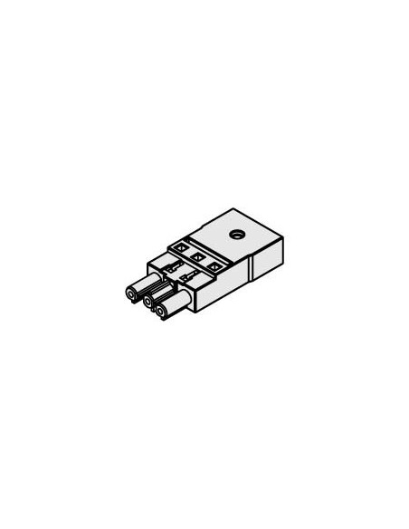 Conector con retenedor M negro