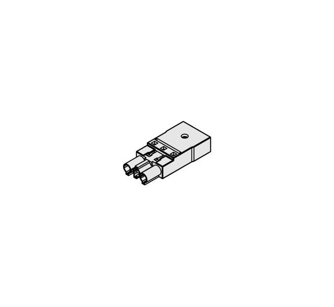 Conector con retenedor H negro
