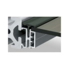 Perfil junta doble panel 8 negro