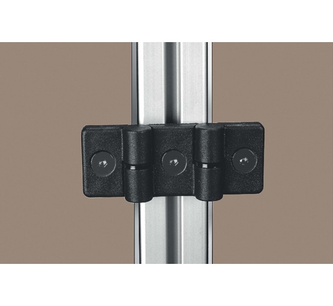 Bisagra doble 6 PA negro