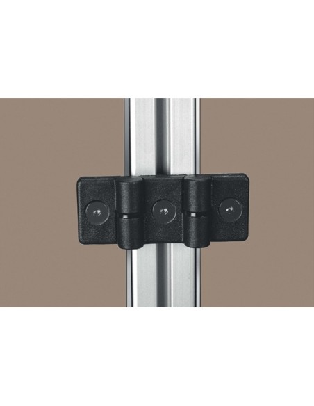 Bisagra doble 6 PA negro
