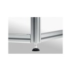 Pie D30 M6x45 negro