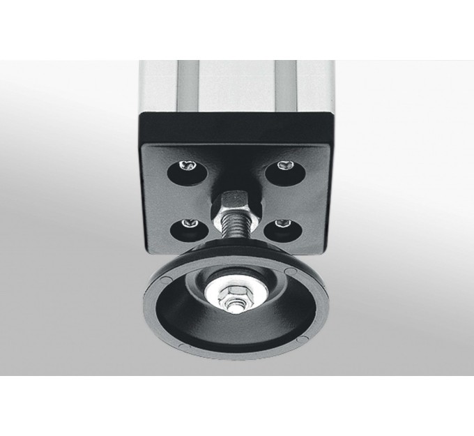 Pie D60 M12x120 negro