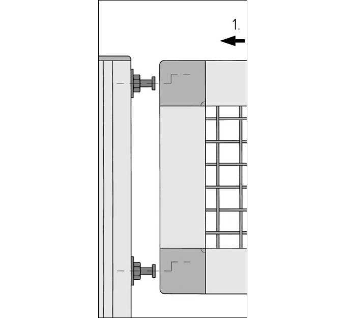 Suspensor perfil brida 8 E