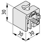 Kit unión perfil brida 6 30x30 E 2