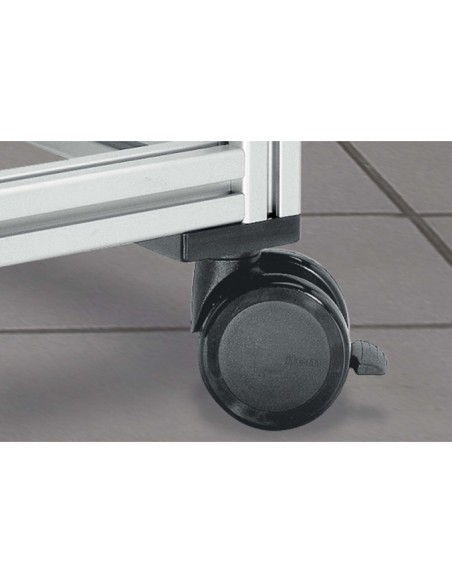 Rueda giratoria D65 con freno