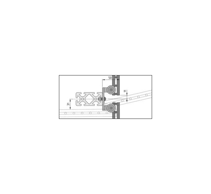 Suspensor de reja dual