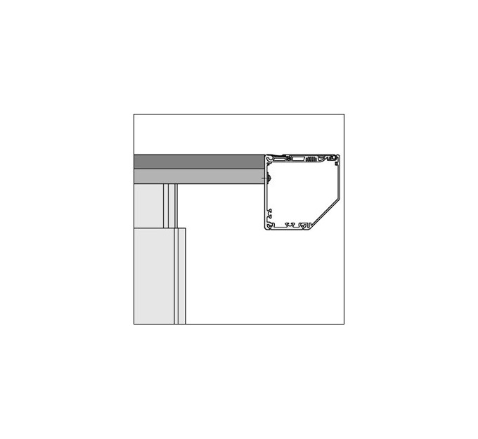 Perfil lateral 160-45° KW natural