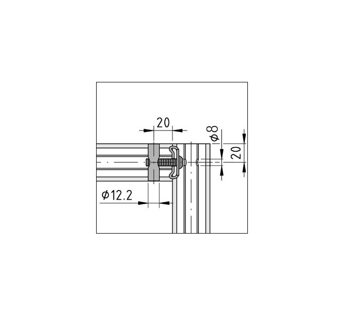 Kit unión estándar St 8 inoxidable