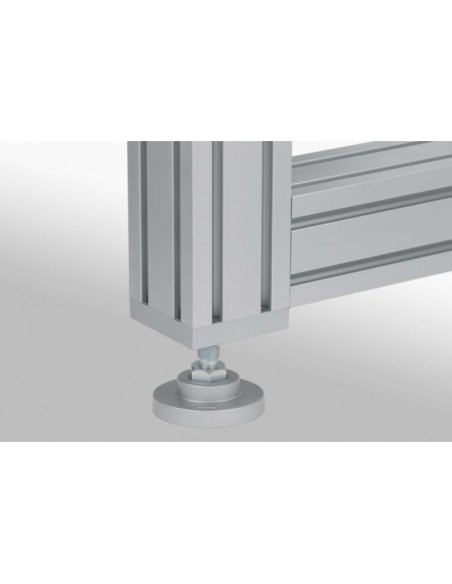 Pie X D40 M10x80 gris similar al RAL 7042