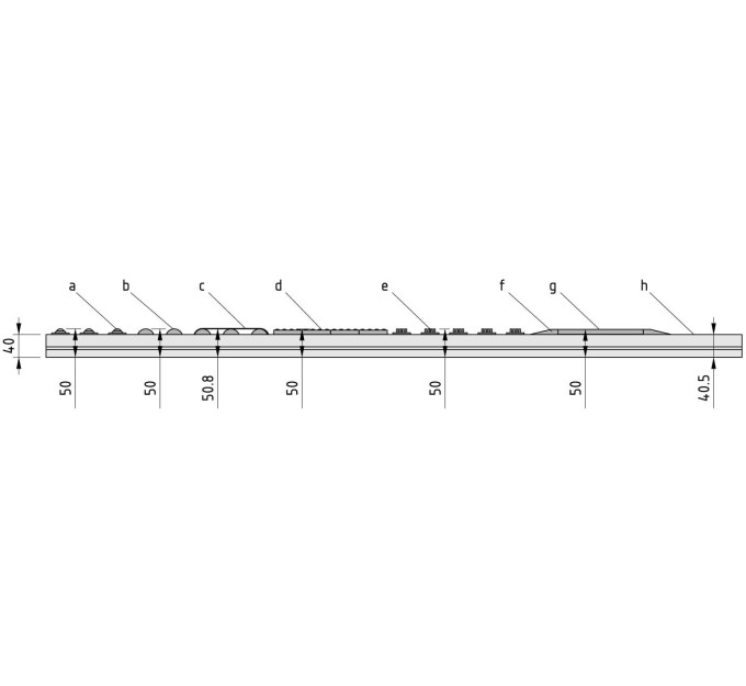 Carrilera 8 40x40 Bola insertable ESD