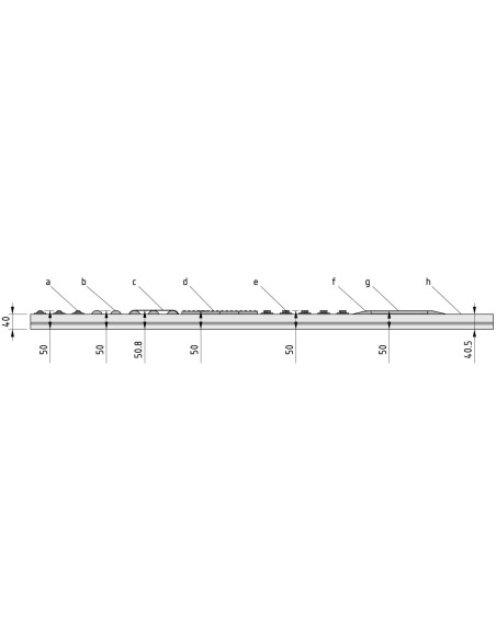 Carrilera 8 40x40 Bola insertable ESD