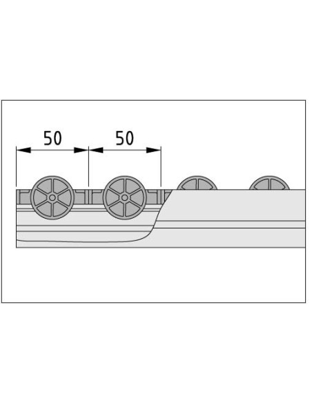 Carril de roldanas 8 D30