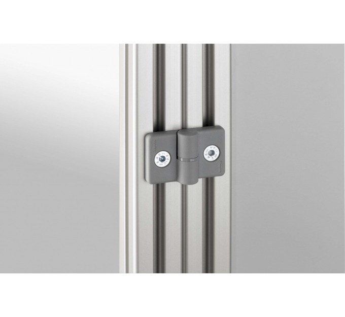 Bisagra 8 PA izquierda gris similar al RAL 7042