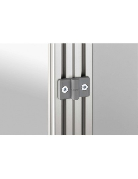 Bisagra 8 PA izquierda gris similar al RAL 7042