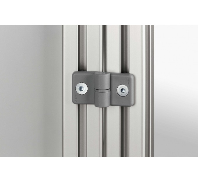 Bisagra 8 PA derecha gris similar al RAL 7042