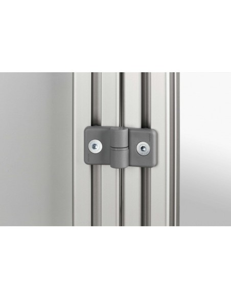 Bisagra 8 PA derecha gris similar al RAL 7042