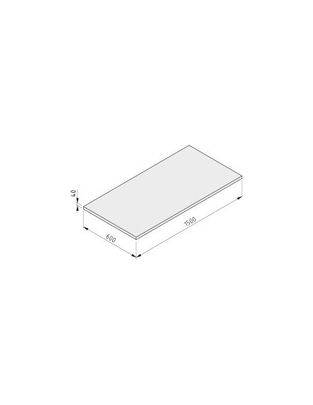 Tablero 40-1500x600 haya multiplex lacado UV