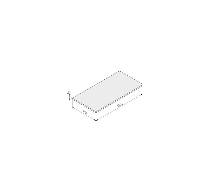 Tablero 40-1500x750 haya multiplex lacado UV