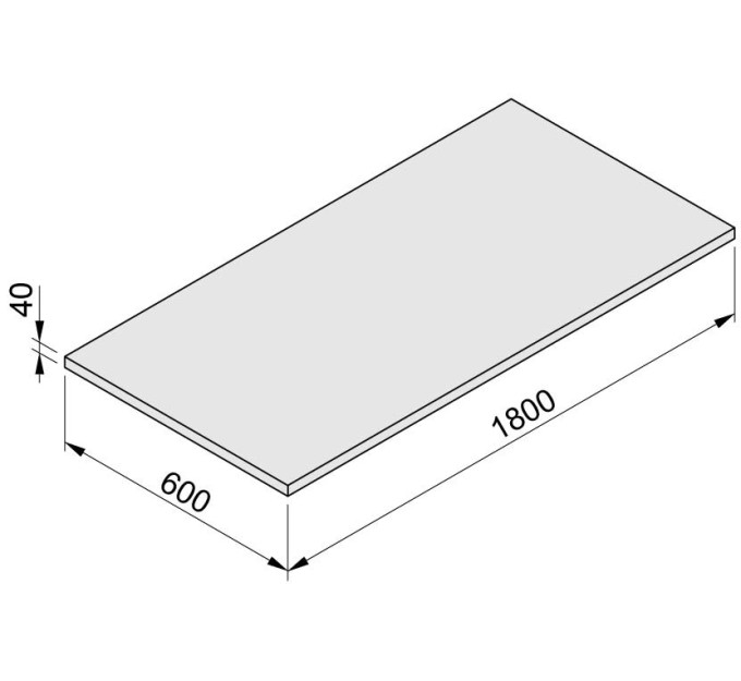 Tablero 40-1800x600 haya multiplex lacado UV