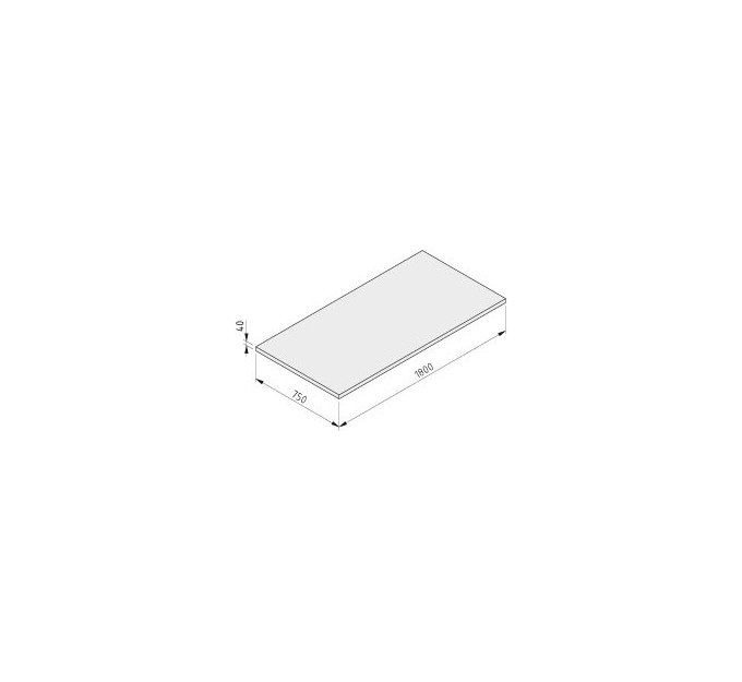 Tablero 40-1800x750 haya multiplex lacado UV