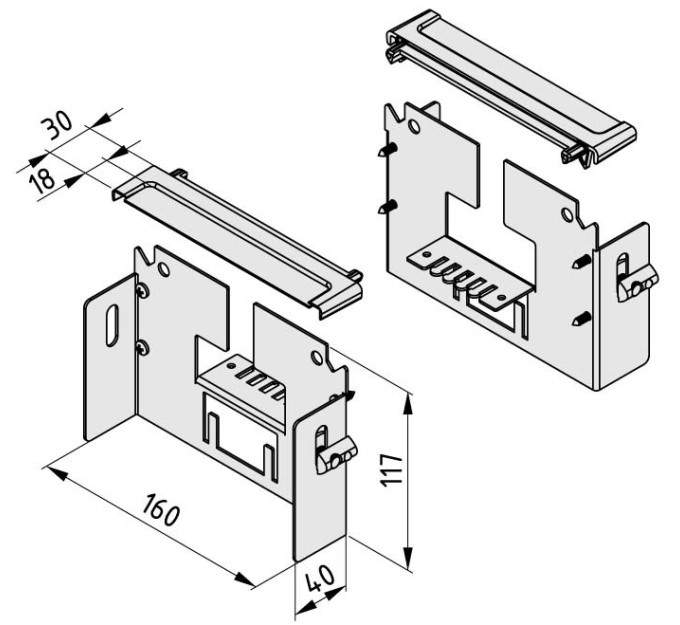 Canal para cables E Kit de montaje