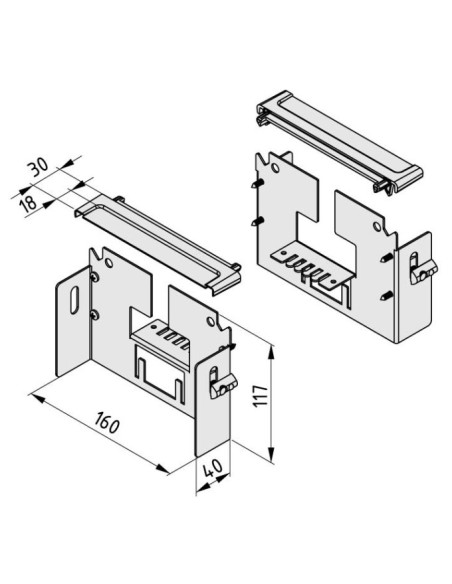 Canal para cables E Kit de montaje