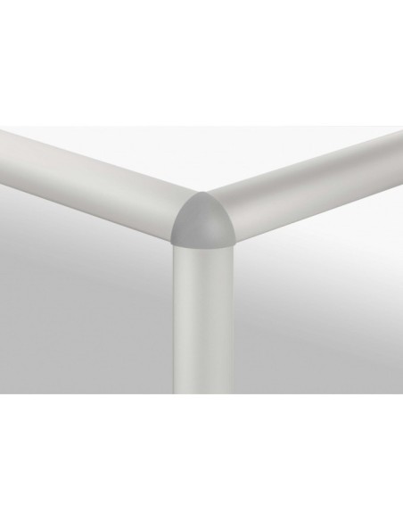Kit unión vértice 8 R40-90° gris similar al RAL 7042