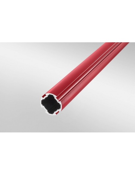 Tubo perfilado D30 rojo similar al RAL 3020