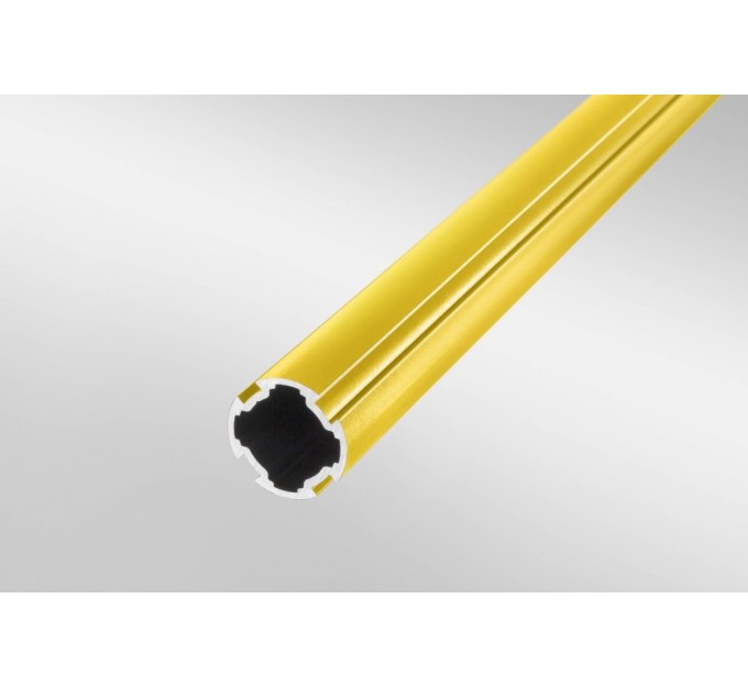 Tubo perfilado D30 amarillo similar al RAL 1021