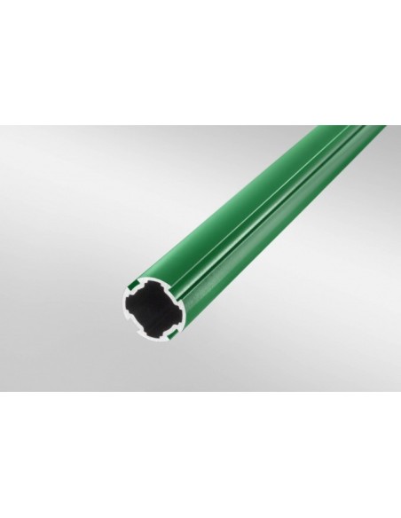 Tubo perfilado D30 verde similar al RAL 6024