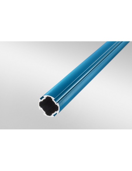 Tubo perfilado D30 azul similar al RAL 5017