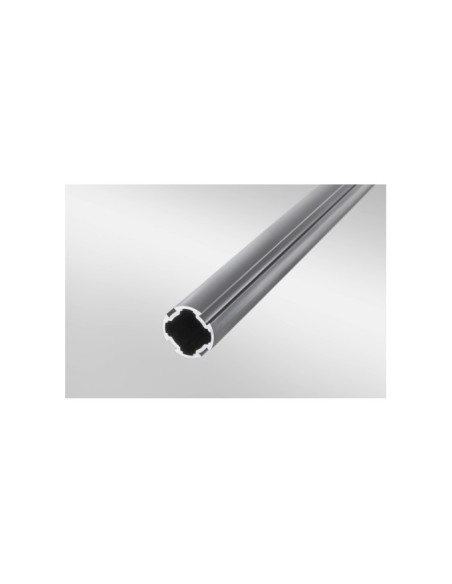 Tubo perfilado D30 gris similar al RAL 7042