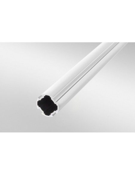 Tubo perfilado D30 blanco similar al RAL 9016