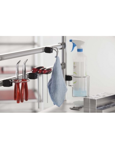 Acoplador de soportes y ganchos D30 negro