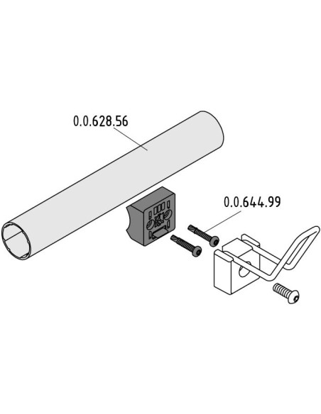 Acoplador de soportes y ganchos D30 negro