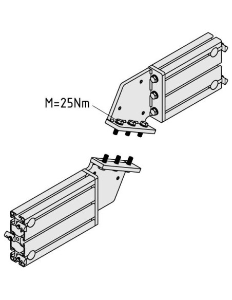 Kit de montaje escalera PP 30°