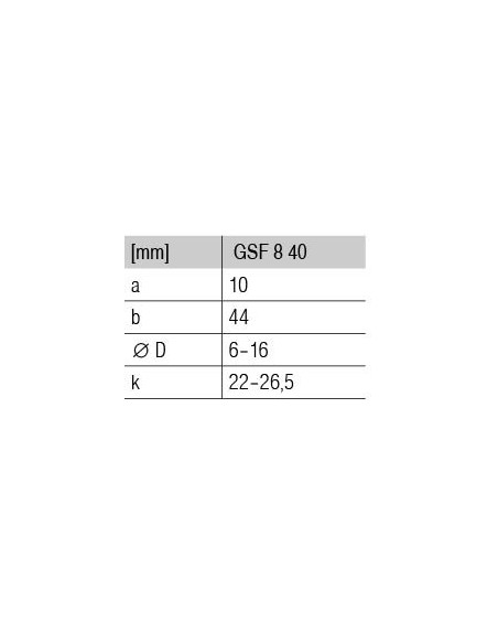 Kit de acoplamiento GSF 8 40