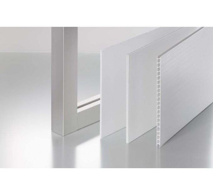 Panel alveolar 8 mm PP blanco