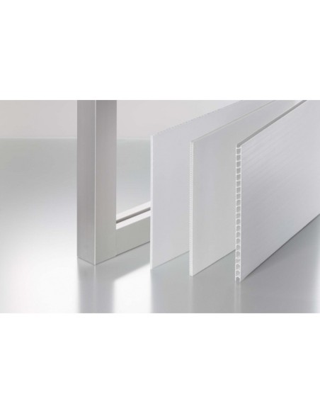 Panel alveolar 8 mm PP blanco