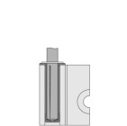 Perfil bisagra V 8 z 18 L natural 2