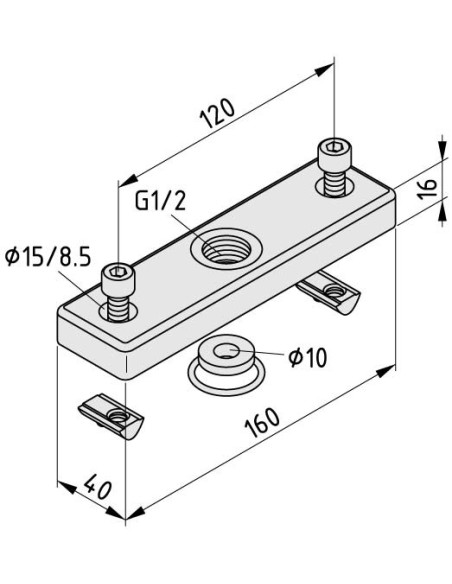 Kit conexión neumática 8 160x40 G12