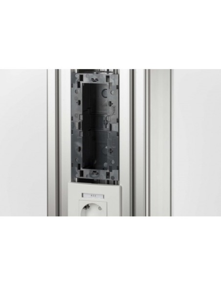 Caja de montaje K76 M45 3 tomas gris