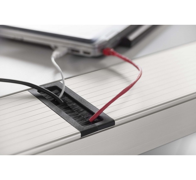 Escotilla cables tapa 160 con cepillo negro