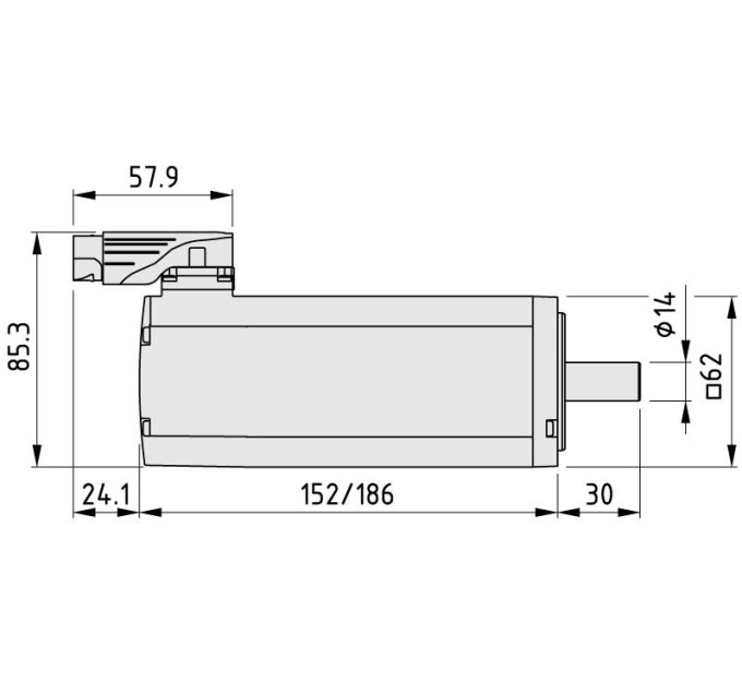 Motor SE 60-150-3-60-R similar al RAL 9006...