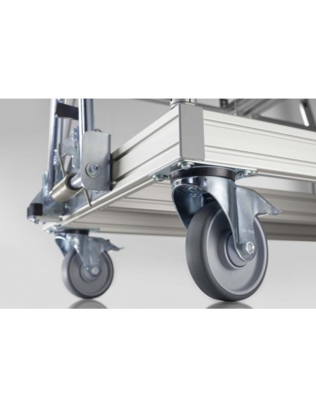Rueda giratoria D160 140x110 con freno